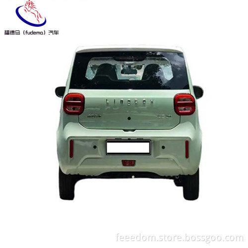 2022 Lingbao uni electric new solar mini car for adult four wheel electric vehicle with solar system